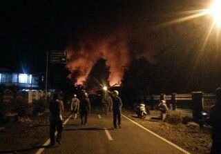 Masa berada di badan jalan. F/FACEBOOK